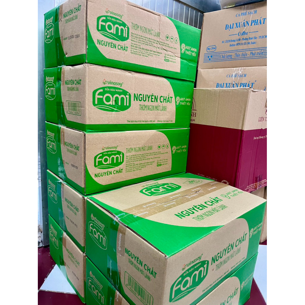 [THÙNG 40 BỊCH] SỮA ĐẬU NÀNH FAMI 200ml