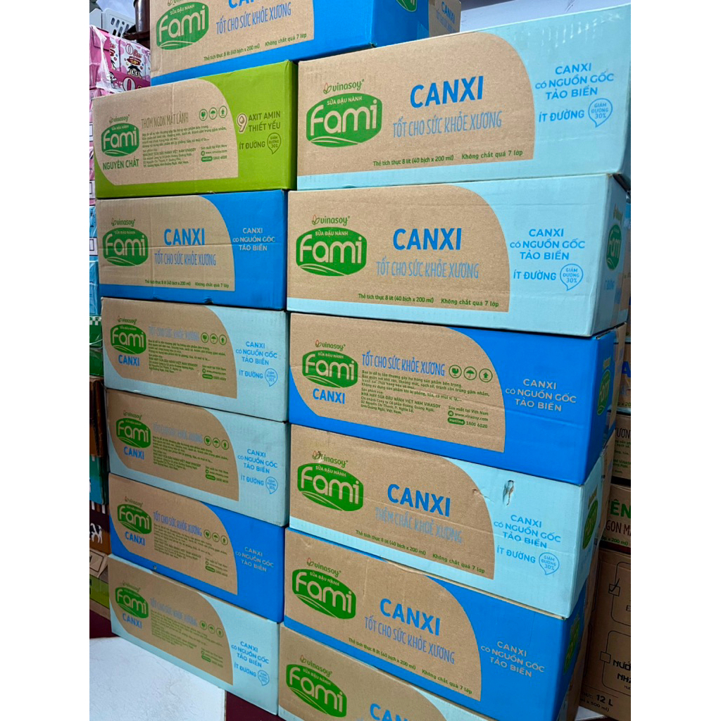 [THÙNG 40 BỊCH] SỮA ĐẬU NÀNH FAMI 200ml