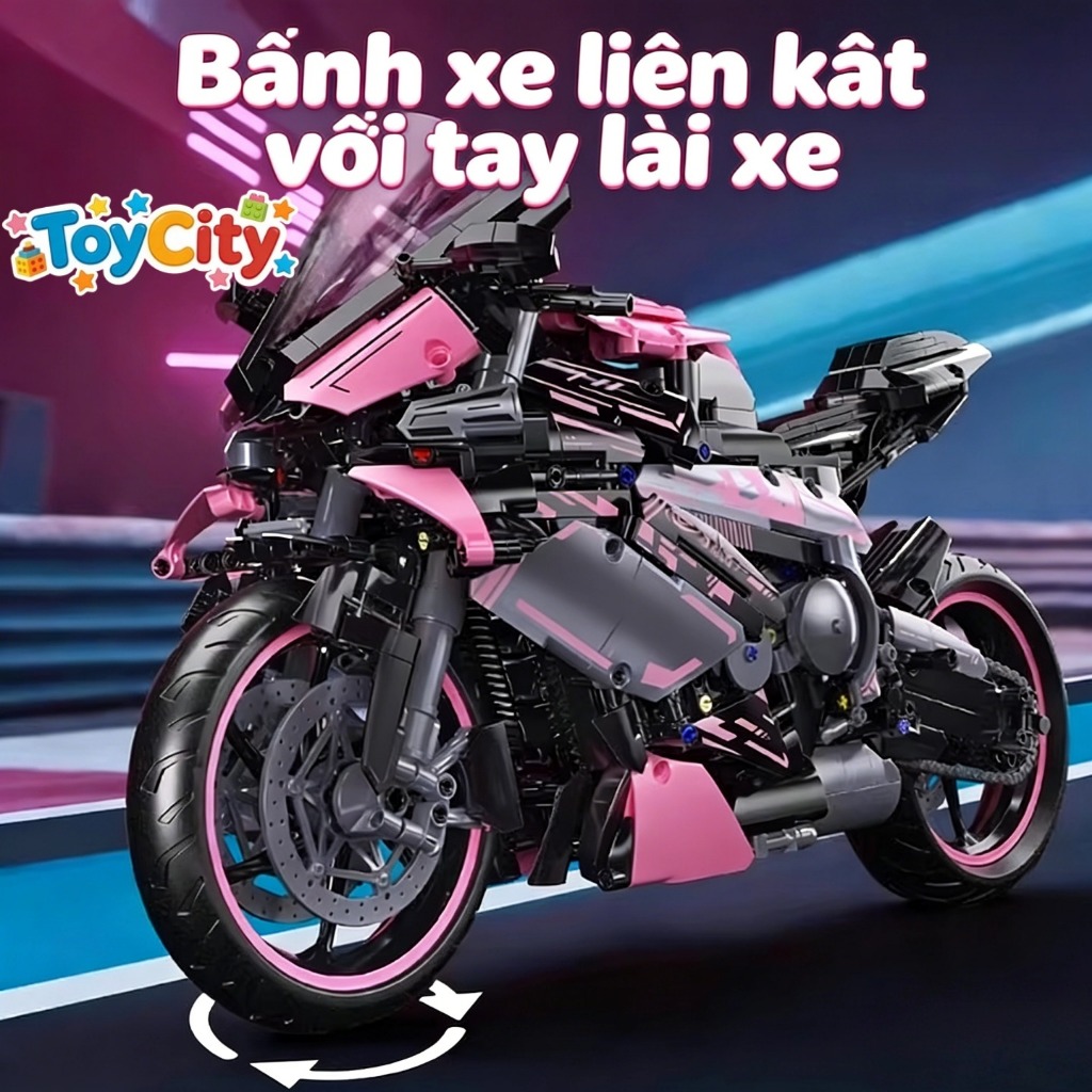 M1000RR Bộ mô hình xe máy siêu tốc - Đồ chơi xếp hình trí tuệ độ khó cao