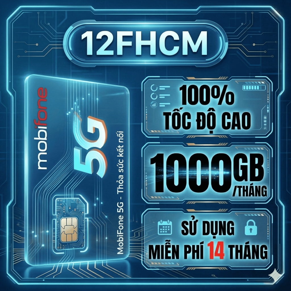 🔥 RẺ VÔ ĐỊCH Sim 4G Mobifone Gói MDT250A,12MDT150, MDT350,12MDT50 Trọn Gói Sử Dụng Sim5G Esim Tốc Độ