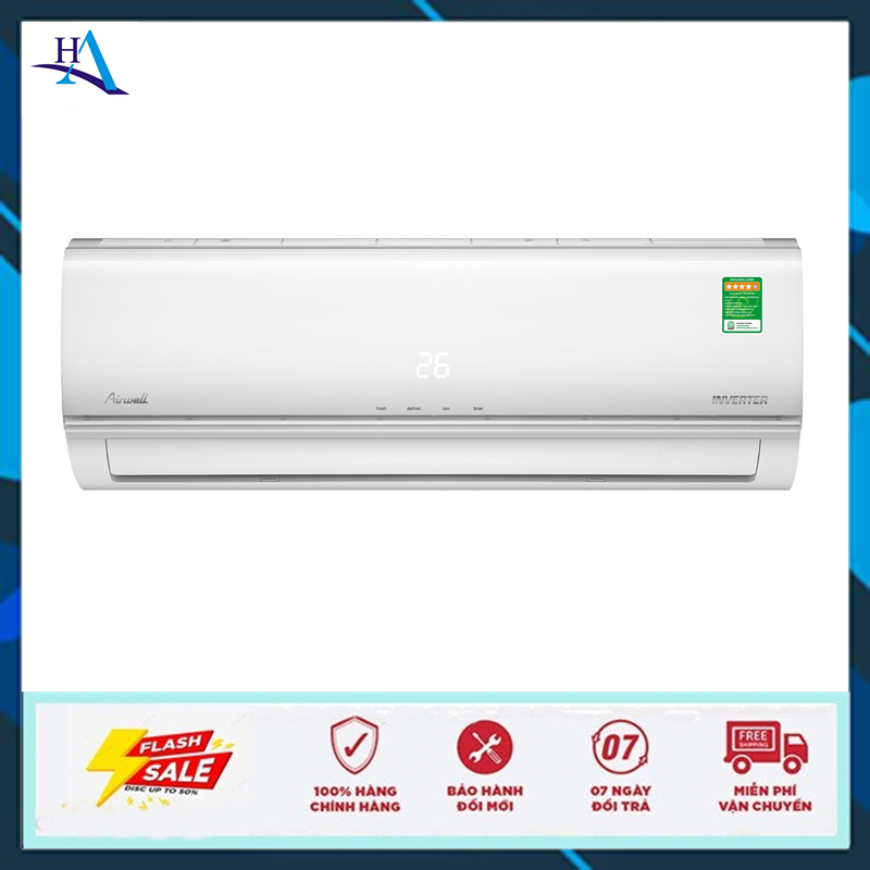Máy lạnh treo tường Airwell 1HP Inverter AW-10ID (Free Ship Nội Thành TP.HCM-Ngoài Tỉnh Liên Hệ Shop