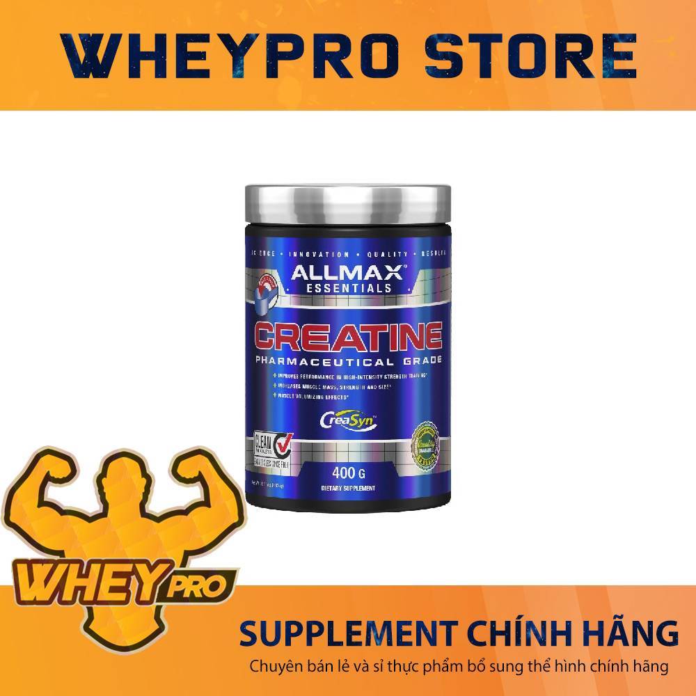 Creatine Monohydrate Allmax 400g - Creatine Tinh Khiết Hỗ Trợ Buổi Tập Tốt