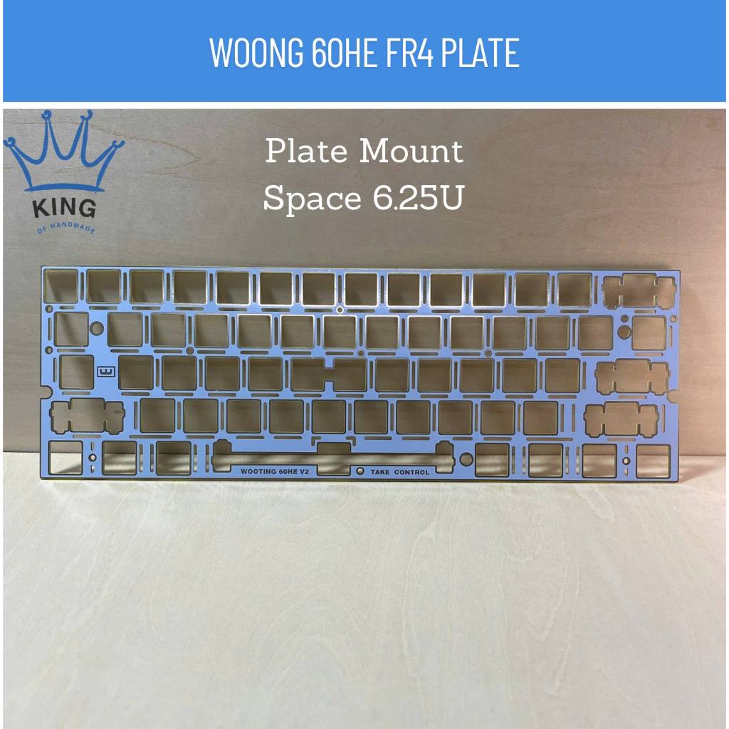 [FR4 Plate - WOOTING 60HE - ANSI] Plate mount bằng FR4