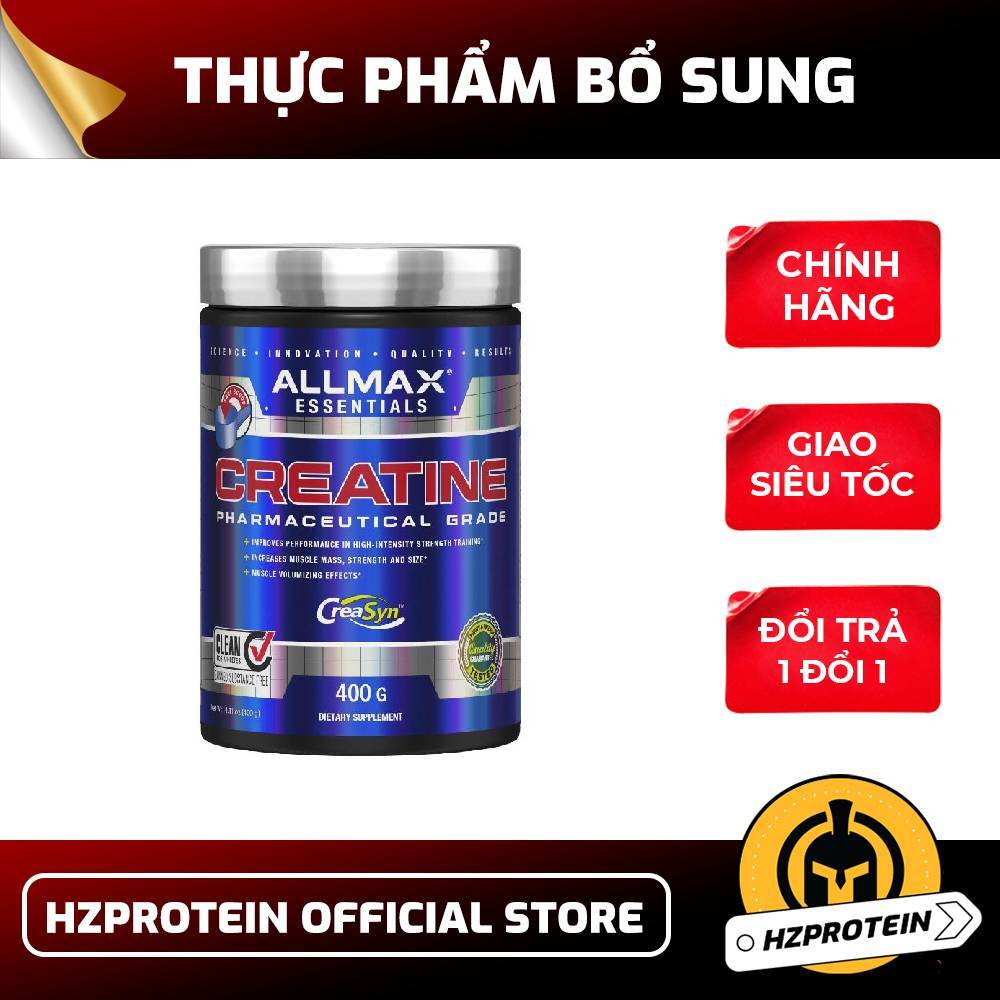 Creatine Monohydrate 400g Từ Allmax - Creatine Tinh Khiết