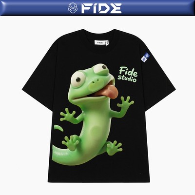 Áo thun FIDE hoạt hình Lizard unisex form rộng nam nữ local brand cổ tròn oversize- AT264