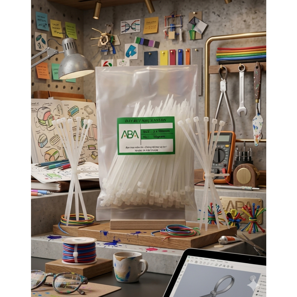 Dây rút ( dây thít nhựa, lạt nhựa ) ABA