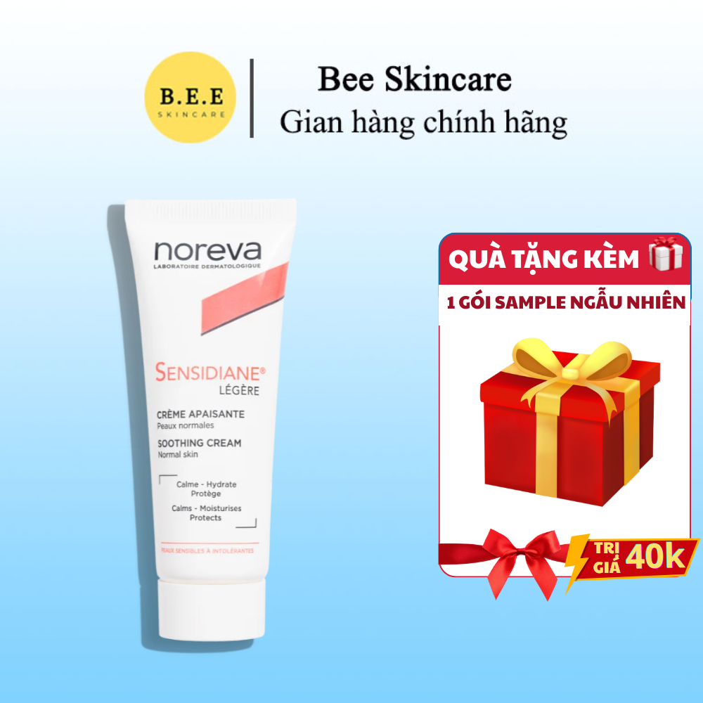 [HÀNG CÔNG TY] Kem Dưỡng Noreva Sensidiane Legere Soothing Cream Cấp Ẩm, Làm Dịu, Da Mềm Mịn Bee Ski