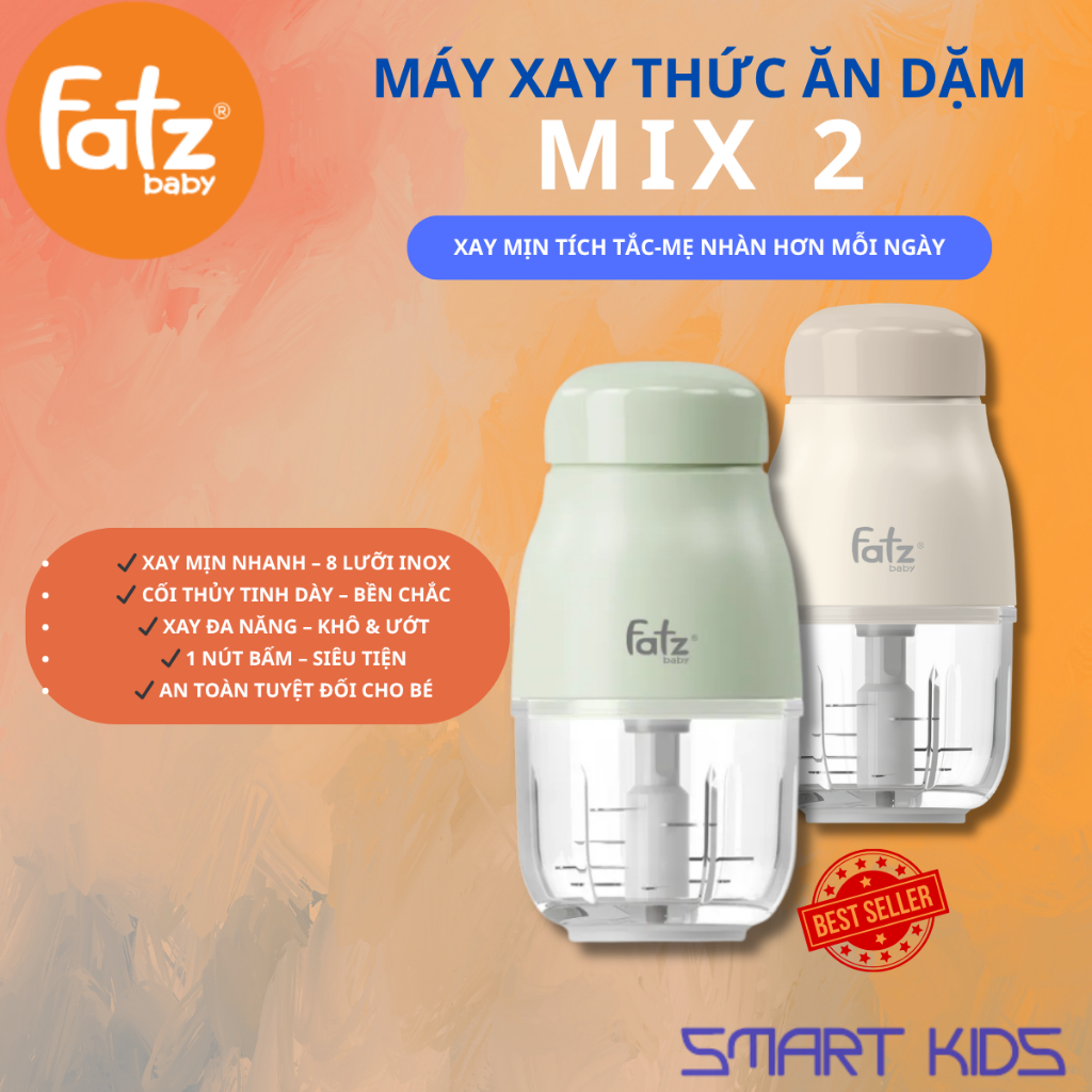 Máy Xay ăn Dặm đa Năng Cho Bé Fatz Baby Mix 2 FB5001MB FB5002MB