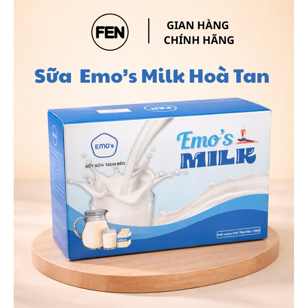 (BEST SELLER) Emo Milk SỮA BÒ Tách Béo Thơm Ngon Giúp giảm mỡ bụng / an toan hieu qua