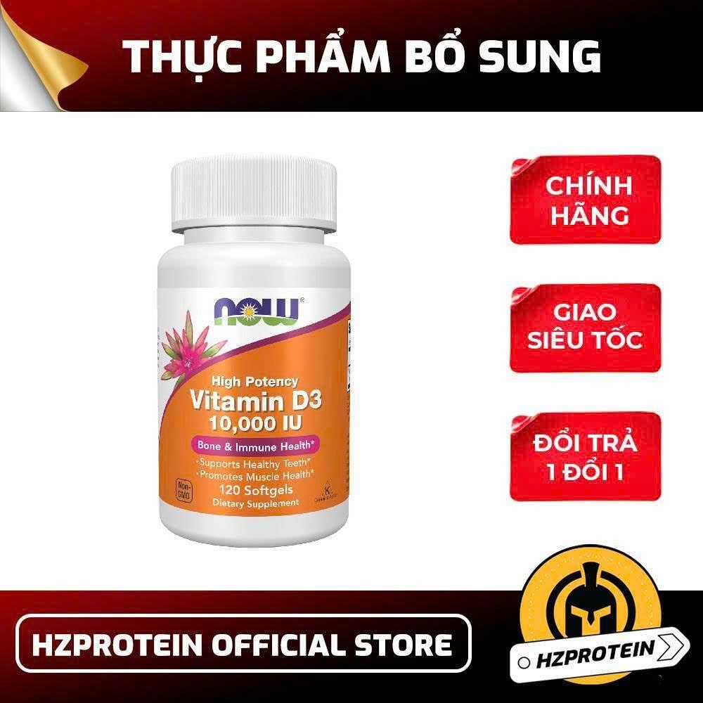 Now Vitamin D3 10,000IU – Bổ Sung Vitamin D – Tốt Cho Xương