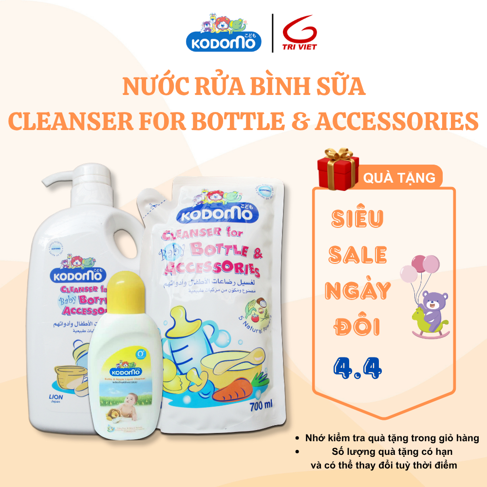 NƯỚC RỬA BÌNH SỮA VÀ RAU CỦ QUẢ KODOMO