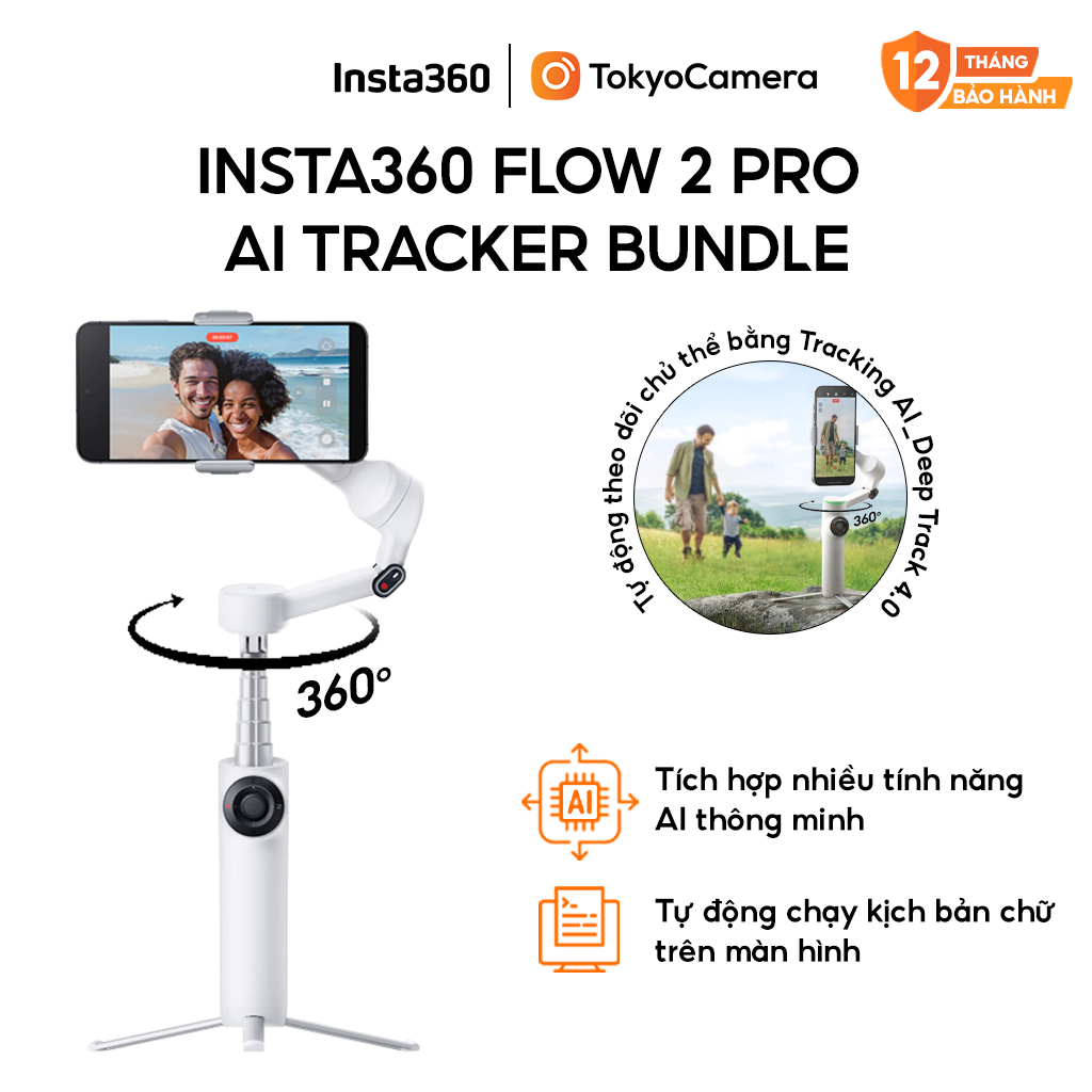 Insta360 Flow 2 Pro AI Tracker Bundle