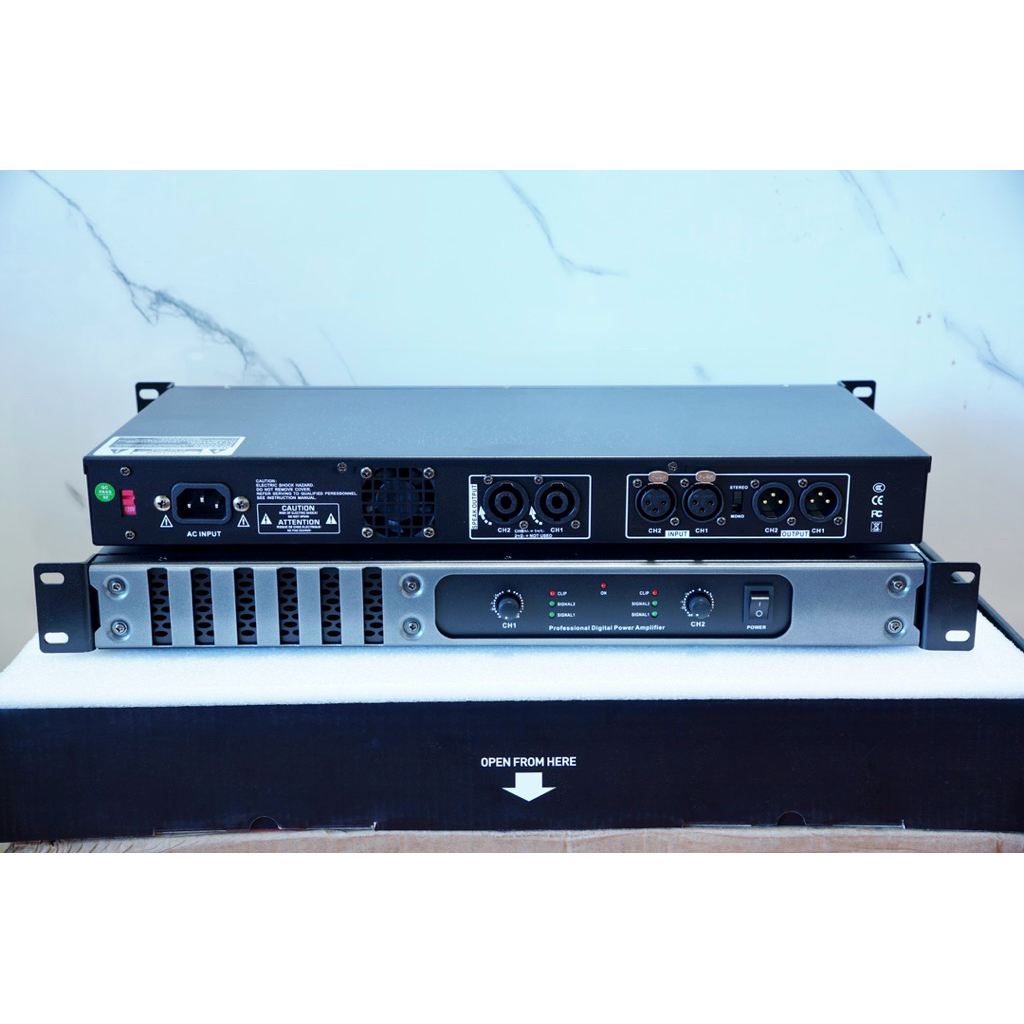 Đẩy 2 kênh 1U công suất 550w*2