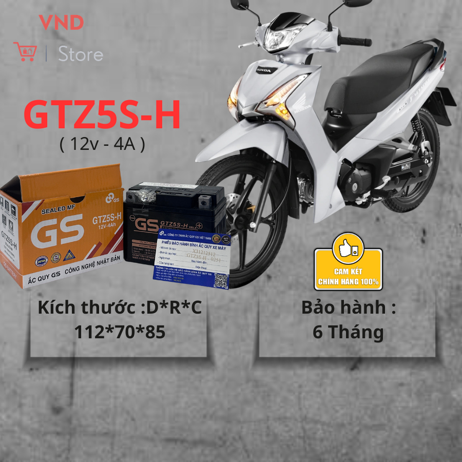 Phụ Kiện Đèn xe máy GTZ5S-H ( 12-4 ) Dùng cho các dòng xe Ex, Hayate, AirBlade cũ, Sirius Fi