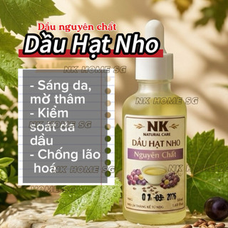 Dầu Hạt Nho Nguyên Chất 100% – Giúp sáng da mờ thâm, kiểm soát da dầu, Chống Lão Hóa, Massage