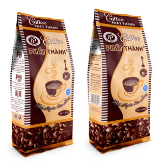 Cà phê Phát Thành xay sẵn truyền thống PT02 - CHUYÊN PHA PHIN - Chuyên quán - Vị đắng vừa phải, thơm béo nhẹ - Gói 500g