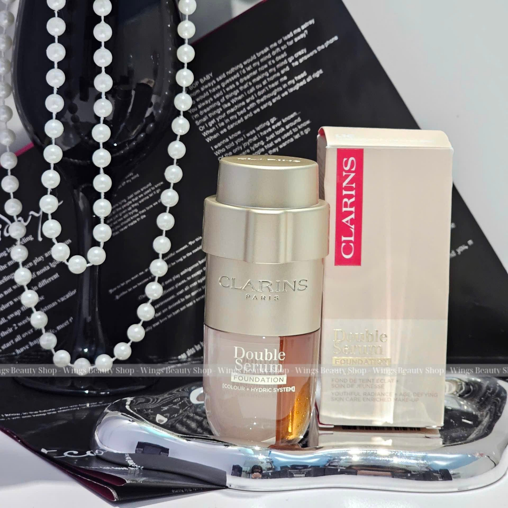 CLARINS - Kem nền tinh chất dưỡng Double Serum Foundation 30ml