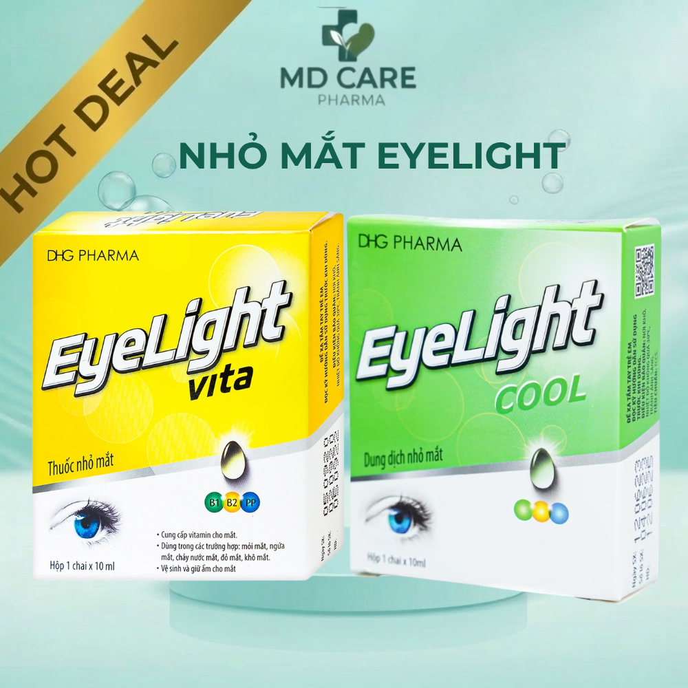 Thuốc Nhỏ Mắt Eyelight 10ml (Vita/Cool) – Dưỡng Mắt, Giảm Khô & Mỏi Mắt Hiệu Quả