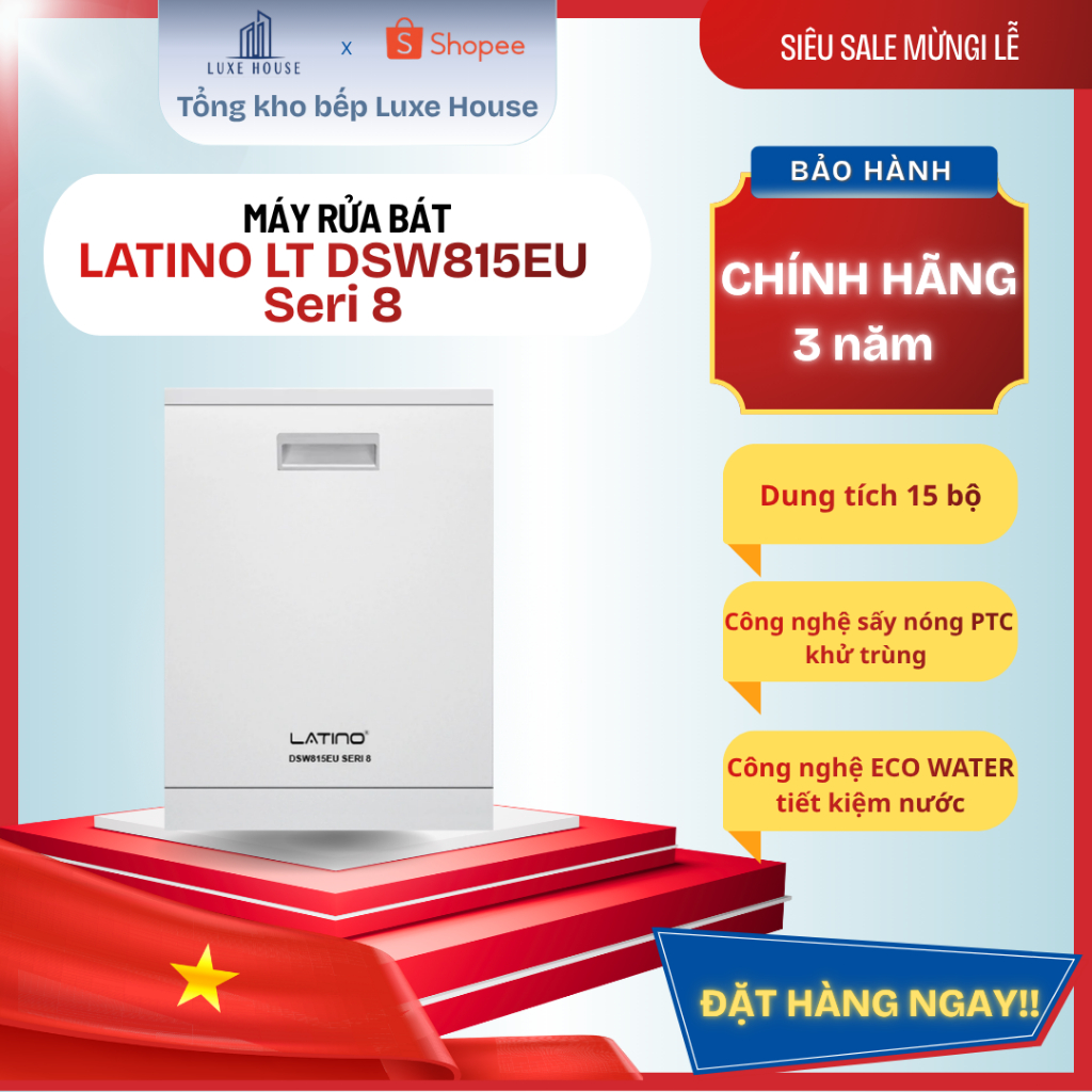 Máy rửa bát Latino LT DSW815EU Seri 8