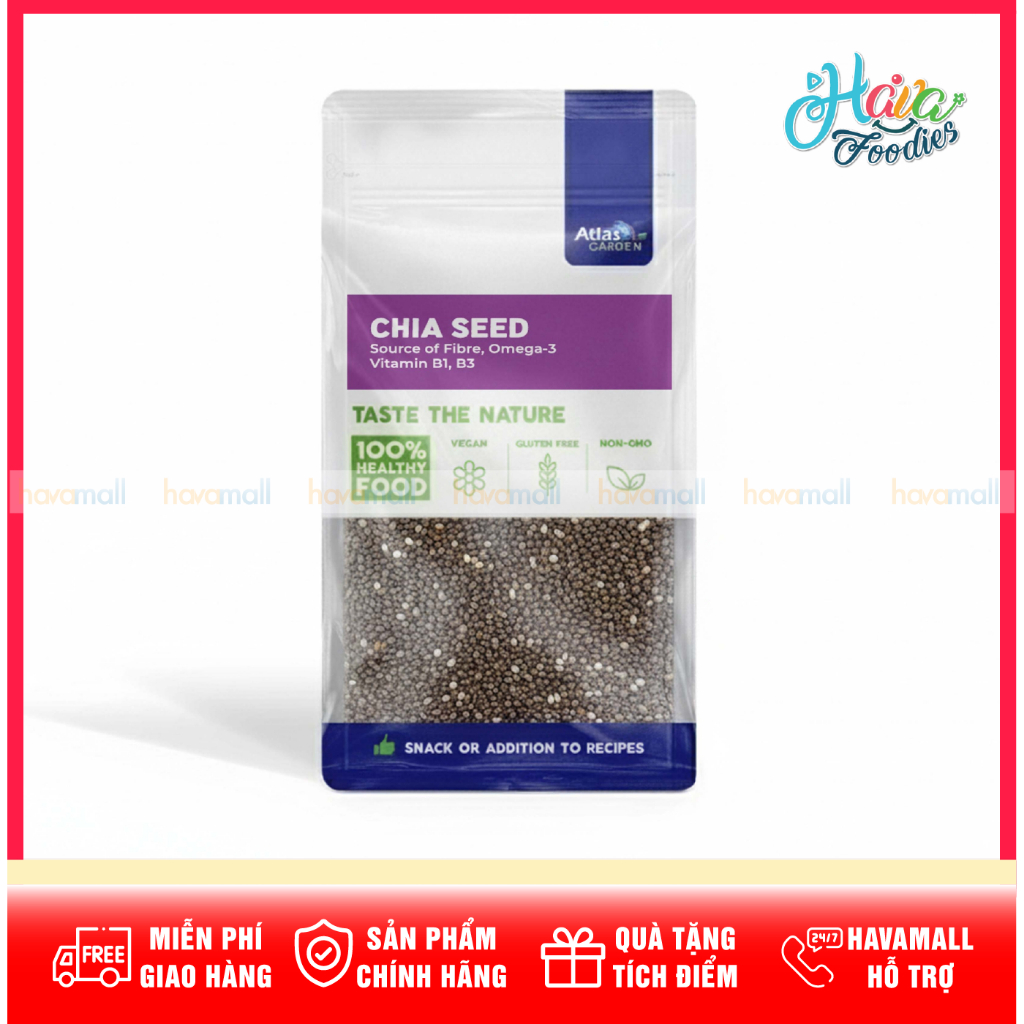 Hạt Chia Đen Nguyên Hạt Atlas Garden 265g – Atlas Garden Black Chia Seed