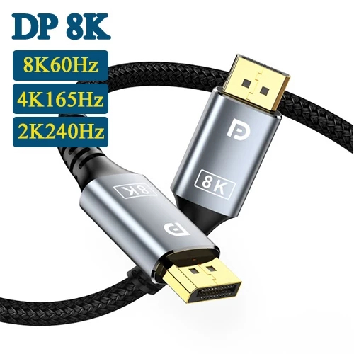Dây Cáp DP to DP - DisplayPort (DP) to DisplayPort - Cáp Displayport 1.4 hỗ trợ 8K@60Hz 4K@165Hz 2K@