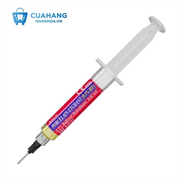 PORCELAIN ETCH 4% - 9.5% Acid Etching Sứ Tối Ưu Dán Veneer, Inlay, Onlay, Hãng Bisco (Mỹ), ống 5g