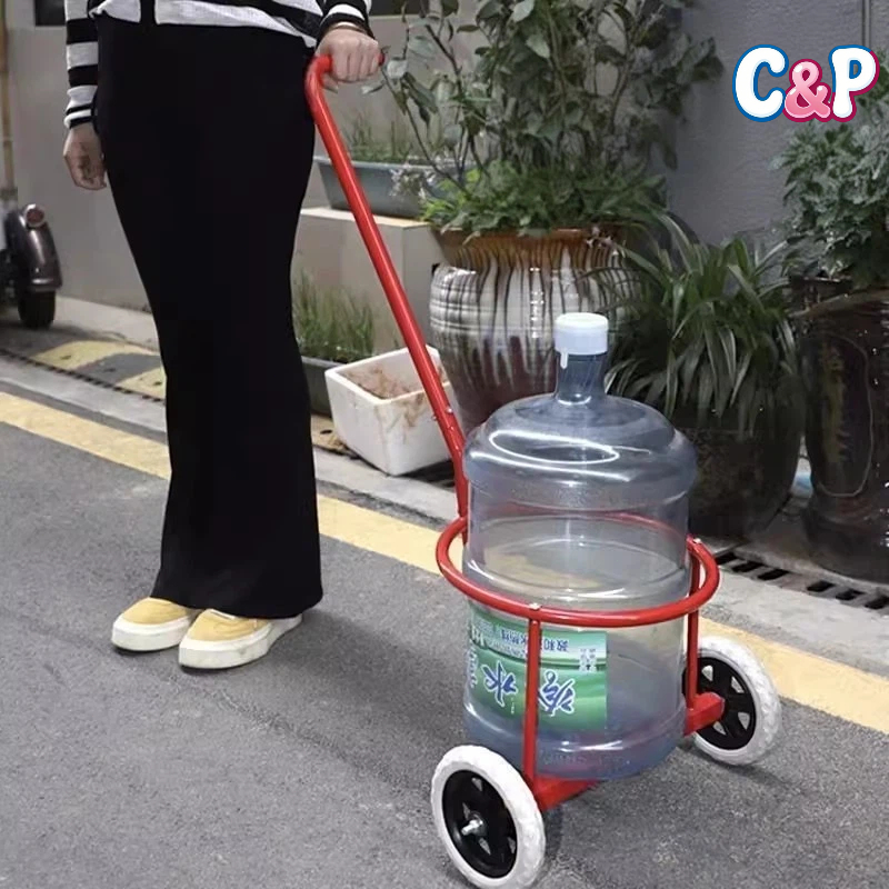 Xe đẩy đổ nước gia đình kiểu kéo tay chở thùng nước đổ rác xe đựng cơm thừa canh cặn dùng trong nông