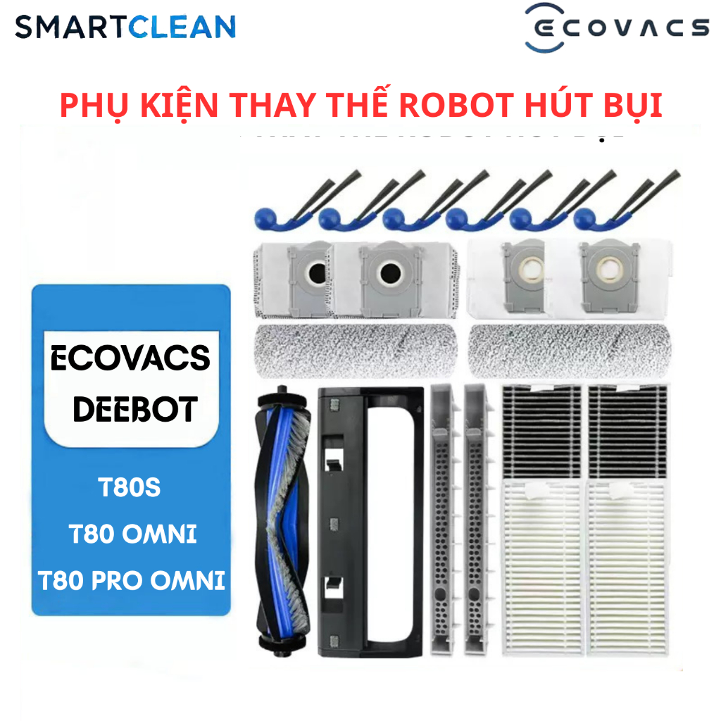 Phụ kiện Robot hút bụi Ecovacs T80S T80 Omni T80 Pro Omni