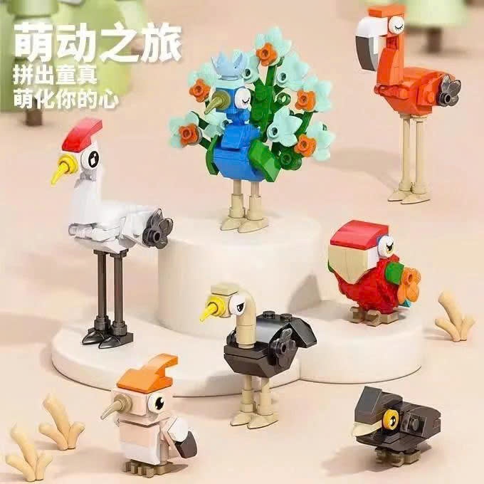 [Full Set 10in1] Bộ Lắp Ghép 3D Mini Nhiều Chủ Đề, Xếp Hình Con Vật & Xe Cộ, 10 Mẫu Nhỏ Ghép Thành 1