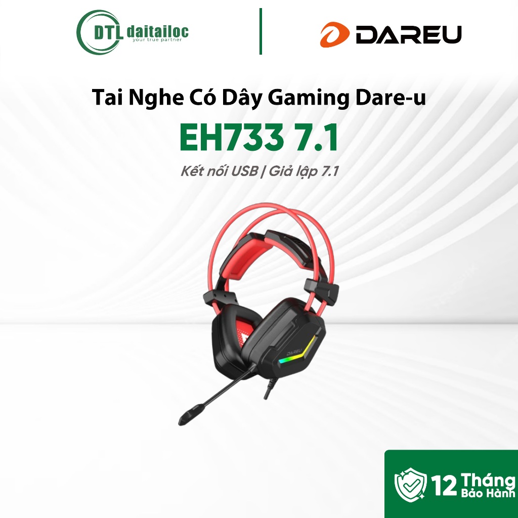 Tai Nghe Có Dây Gaming Dare-u EH733 7.1 | Chính hãng | Bảo hành 12 tháng