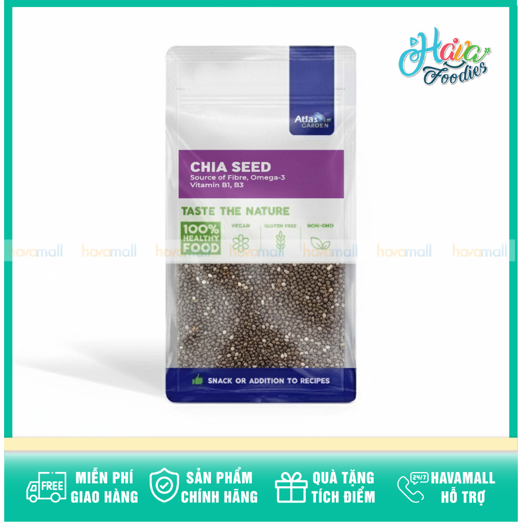 Hạt Chia Đen Nhập Khẩu Peru Atlas Garden 265g – Atlas Garden Chia Seed