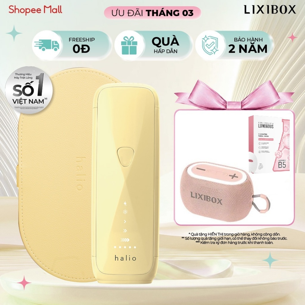 [SPLIVE - MỚI] Máy Triệt Lông Halio SilkGlow IPL Sapphire Cooling Hair Removal Device