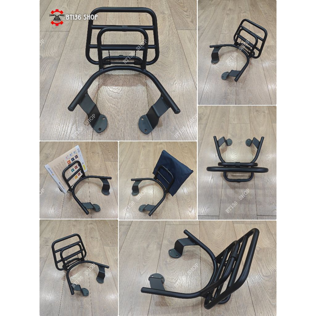 Cản Tựa Janus Đen 2016 Đến 2026 - Baga Xe Yamaha Janus Đen