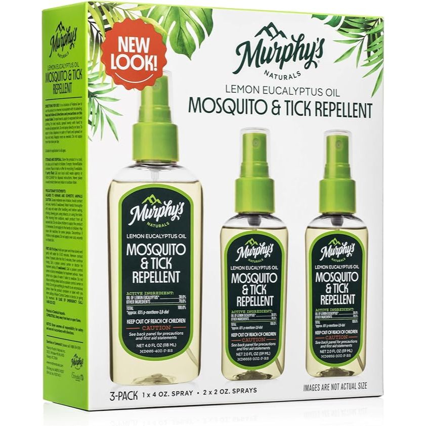 Xịt Chống Muỗi Murphy’s Naturals Lemon Eucalyptus Oil Mosquito & Tick Repellent – Bộ 3 Chai Từ Mỹ