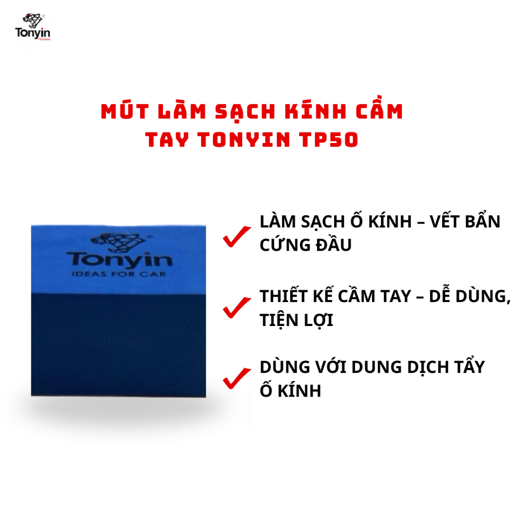 Tonyin Mút Làm Sạch Bề Mặt Kính Cầm Tay TP50