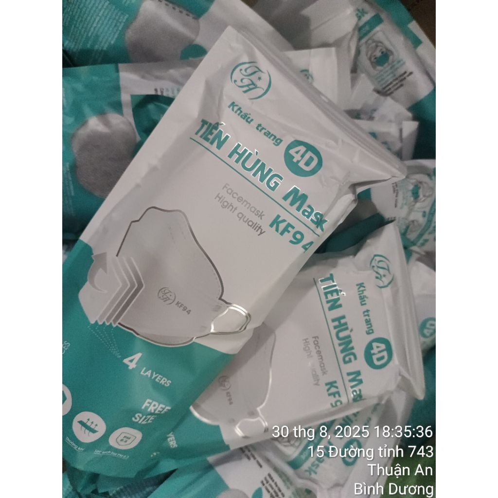 Thùng 300cái khẩu trang kf94 tiến hùng