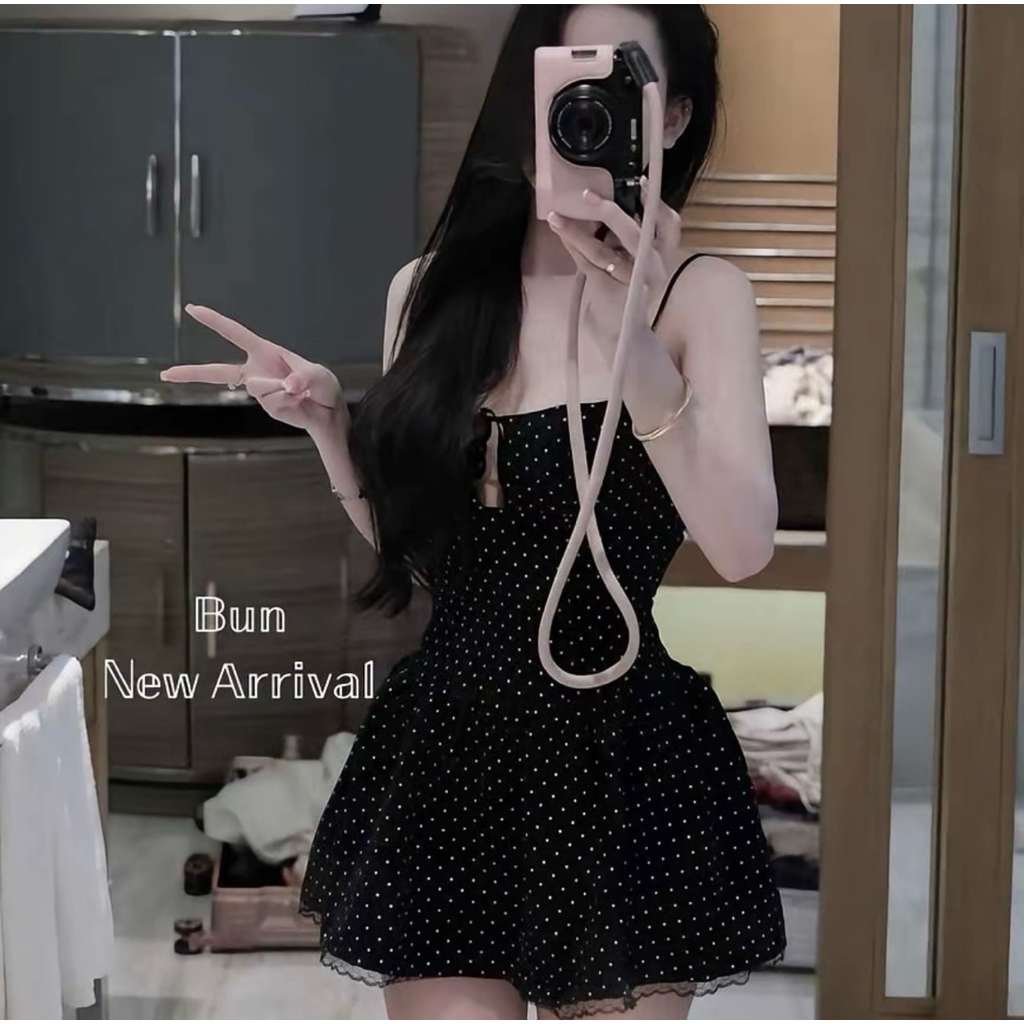 ( 𝐁𝐈𝐆𝐒𝐈𝐙𝐄 𝐒 => 𝐗𝐋 ) 𝐕𝐍𝟖𝟕  Váy “𝟐𝐒 𝐜𝐡𝐚̂́𝐦 𝐛𝐢“ mùa hè thắt dây tôn v1 phù hợp đi biển, dạo phố by CarrotShop | BigBuy360 - bigbuy360.vn
