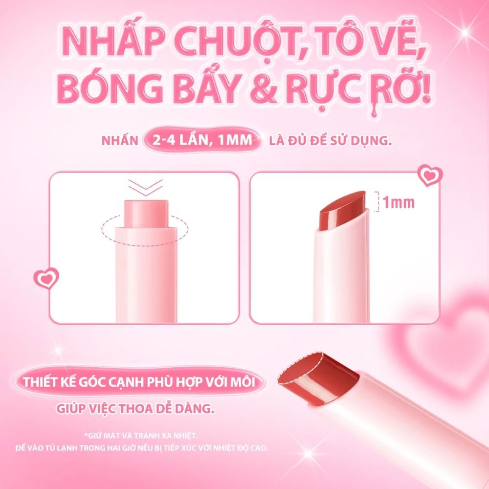 Ảnh 7 của Son bóng PINKFLASH bóng đôi môi căng mọng, mịn màng cảm giác nhẹ nhàng không bết dính PF-L22