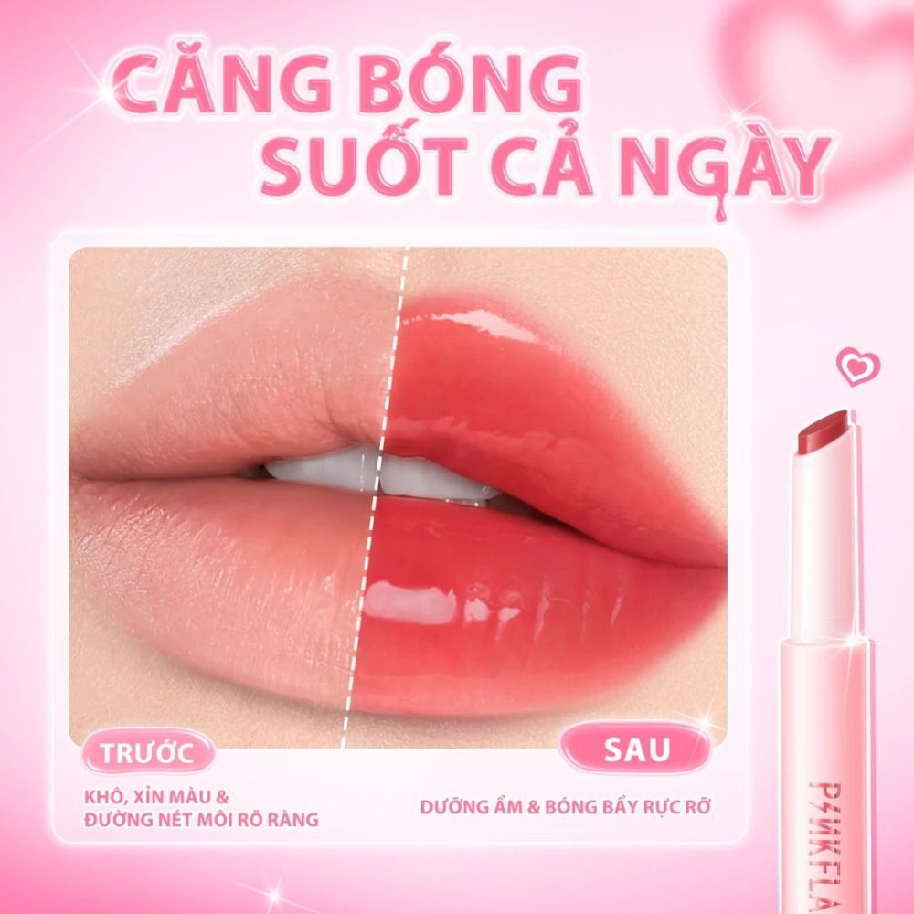 Ảnh 3 của Son bóng PINKFLASH bóng đôi môi căng mọng, mịn màng cảm giác nhẹ nhàng không bết dính PF-L22