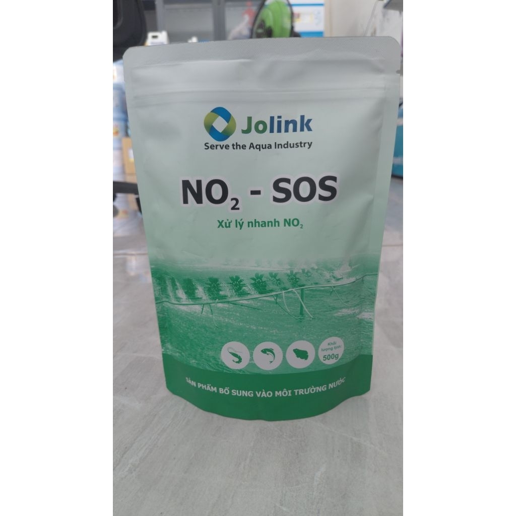 No2-sos xử lý nhanh NO2 cho ao tôm cá (gói 500gr)