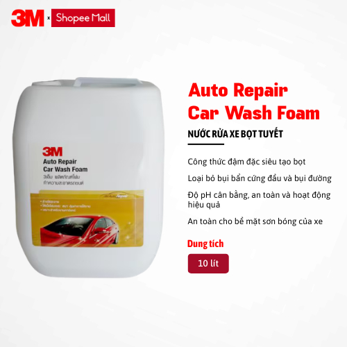 Nước rửa xe bọt tuyết 3M, 10 lít