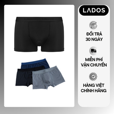 Quần Lót Nam Boxer Thun Lạnh Lados 34164 - Thun lụa co giãn, dai, thoáng mát, thấm hút mồ hôi tốt