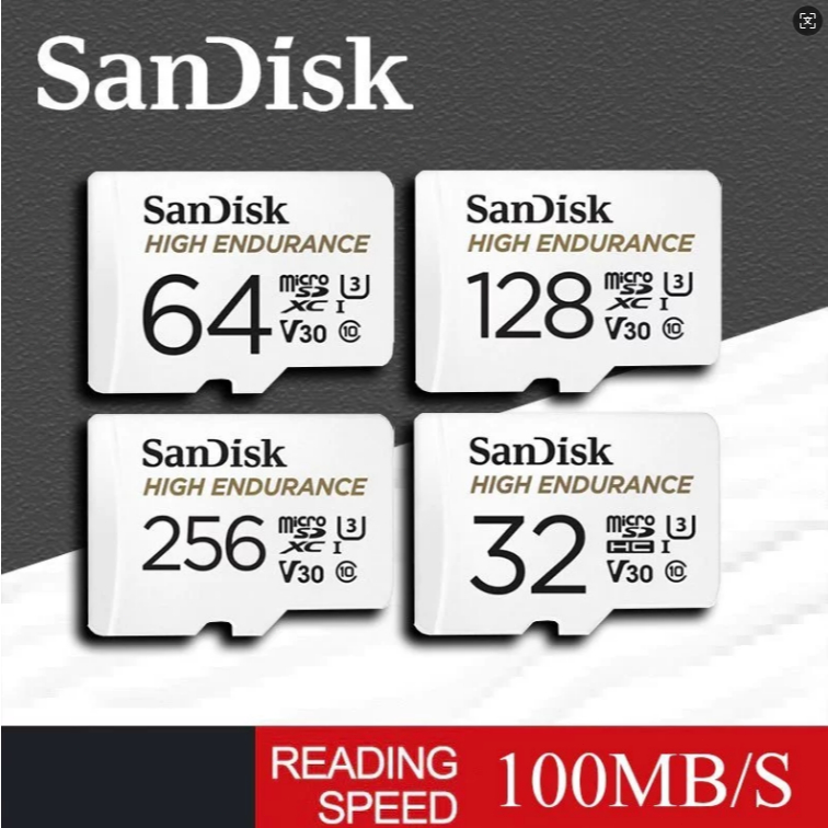 Thẻ nhớ MicroSDXC Sandisk High Endurance 32GB / 64GB / 128GB / 256GB 100MB/s Bảo hành 2 năm