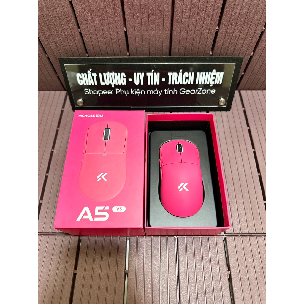 (CHÍNH HÃNG - sẵn ship) Chuột Gaming không dây siêu nhẹ MCHOSE A5, A5 Pro, A5 Pro Max, A5 ultra