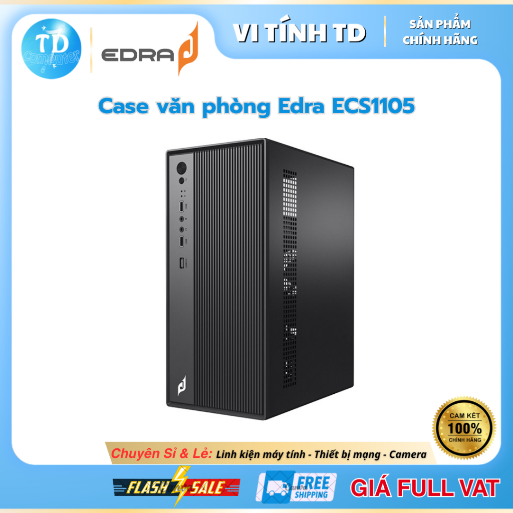Case máy tính hiệu Edra ECS1105 M-ATX - Hàng chính hãng