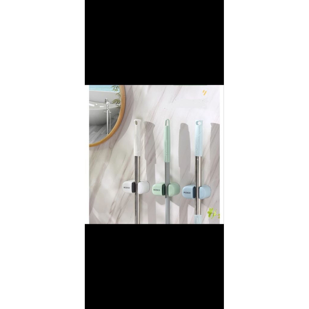 Kẹp Chổi ECOCO, Móc Treo Cây Lau Nhà Dán Tường Tiện Lợi