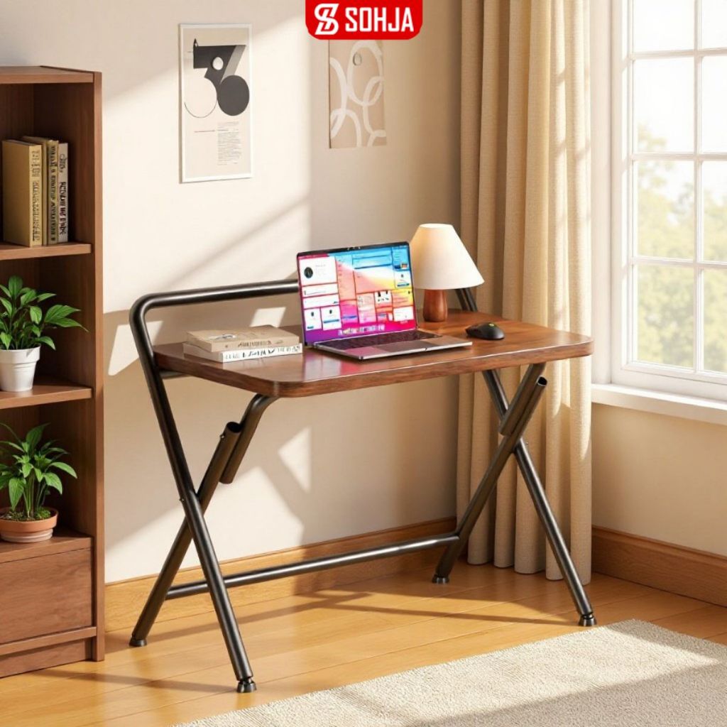 Bàn làm việc gấp gọn chân thép không gỉ chắc chắn thương hiệu SOHJA - GM139