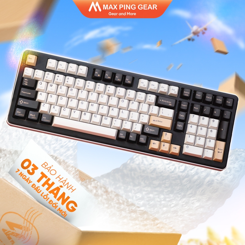 [HỎA TỐC] Bàn phím Ajazz AC100 (RGB / Hotswap / Nhôm CNC / Multi-mode) - Maxpinggear