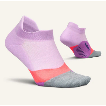 Tất chạy bộ Feetures Elite Light Cushion No Show Tab - Tím (Orchid Sunset)