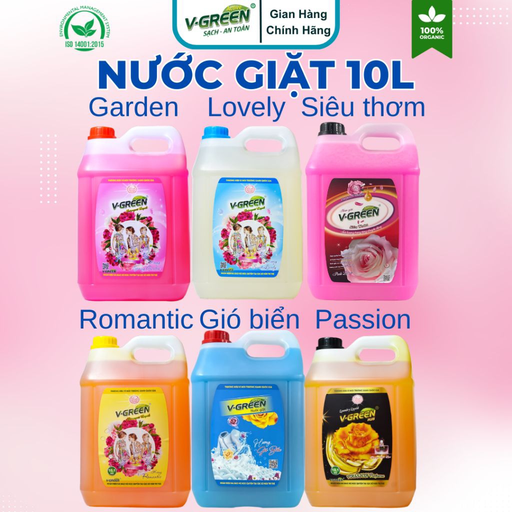 Nước giặt 10L V-green